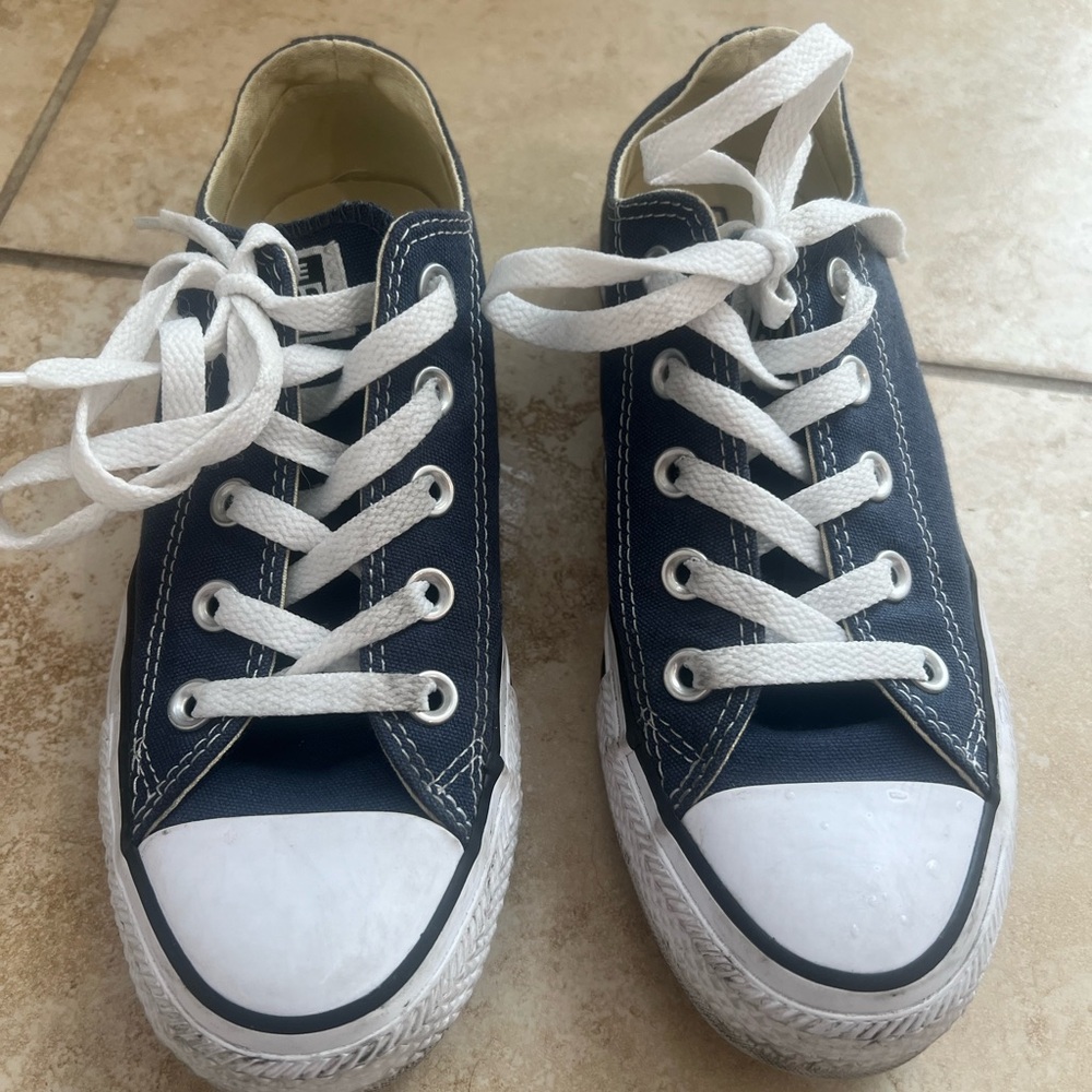 Navy converse sneakers